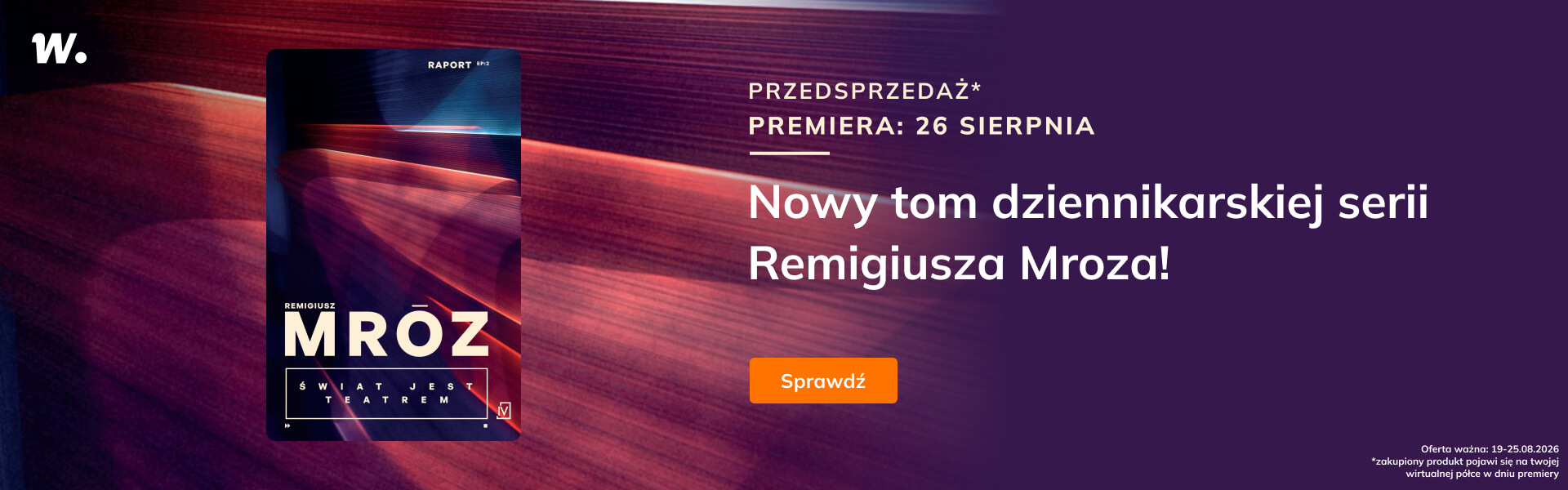 Grafika prowadzi do promocji: Świat jest teatrem - przedsprzedaż