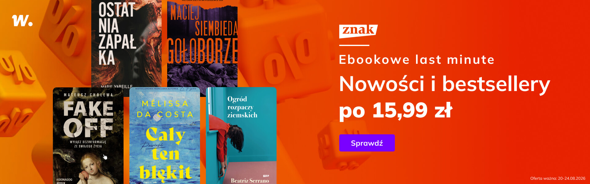 Grafika prowadzi do promocji: Pożegnanie wakacji z ebookami po 15,99 zł