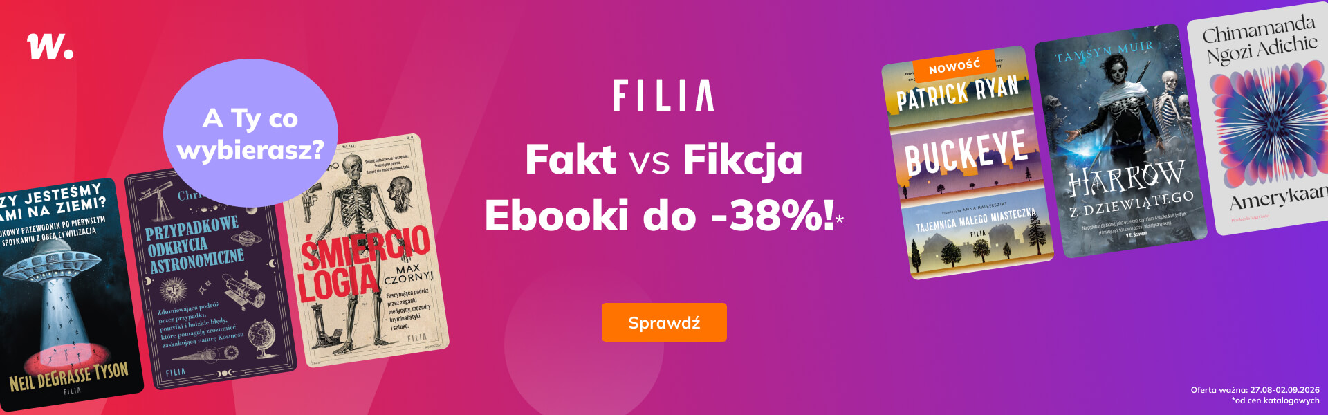 Grafika prowadzi do promocji: Filia: fakt vs fikcja - ebooki do -38%
