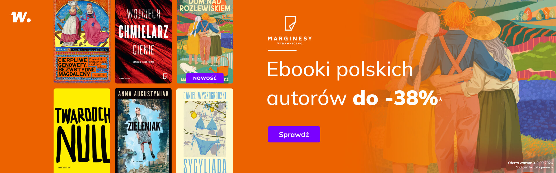 Grafika prowadzi do promocji: Wydawnictwo Marginesy: ebooki polskich autorów -38%