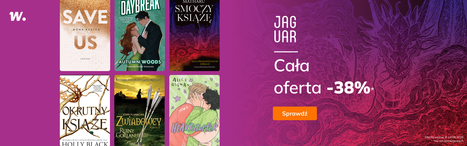 Grafika prowadzi do promocji: Wydawnictwo Jaguar: cała oferta -38%