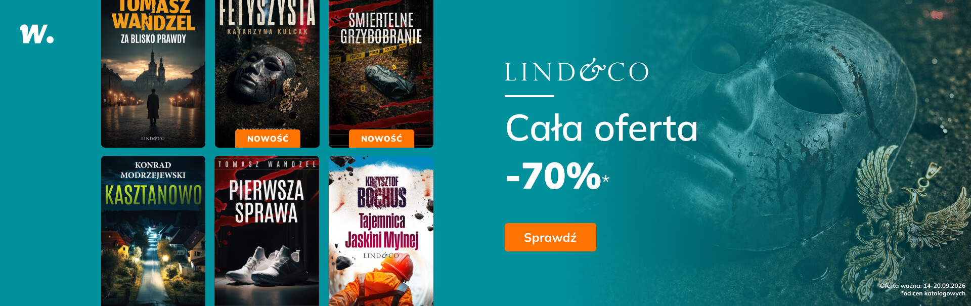 Grafika prowadzi do promocji: Lind&Co: cała oferta -70%