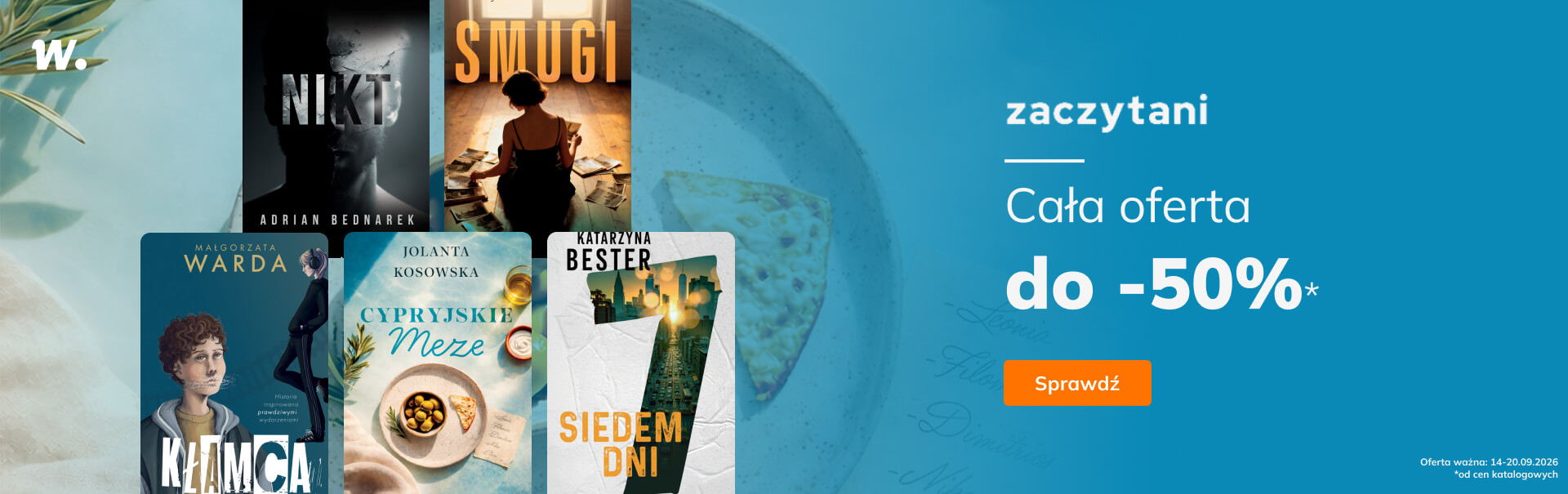 Grafika prowadzi do promocji: Zaczytani: cała oferta do -50%