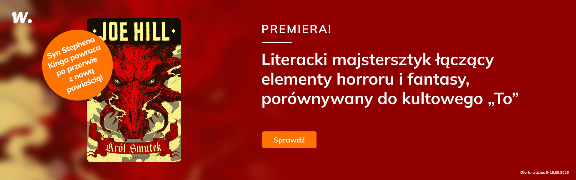 Grafika prowadzi do promocji: "Król smutek" Joe Hill - premiera
