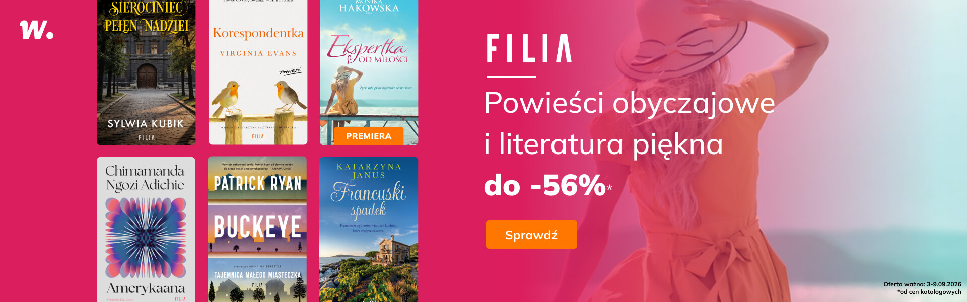 Grafika prowadzi do promocji: Filia: powieści obyczajowe i literatura piękna do -56%