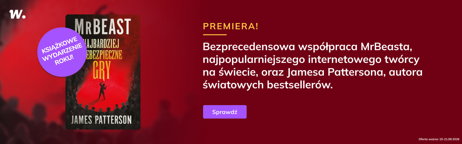 Grafika prowadzi do promocji: "Najbardziej niebezpieczne gry" MrBeast i Patterson - premiera