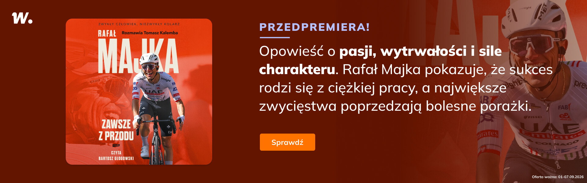 Grafika prowadzi do promocji: Premiera "Rafał Majka. Zawsze z przodu"