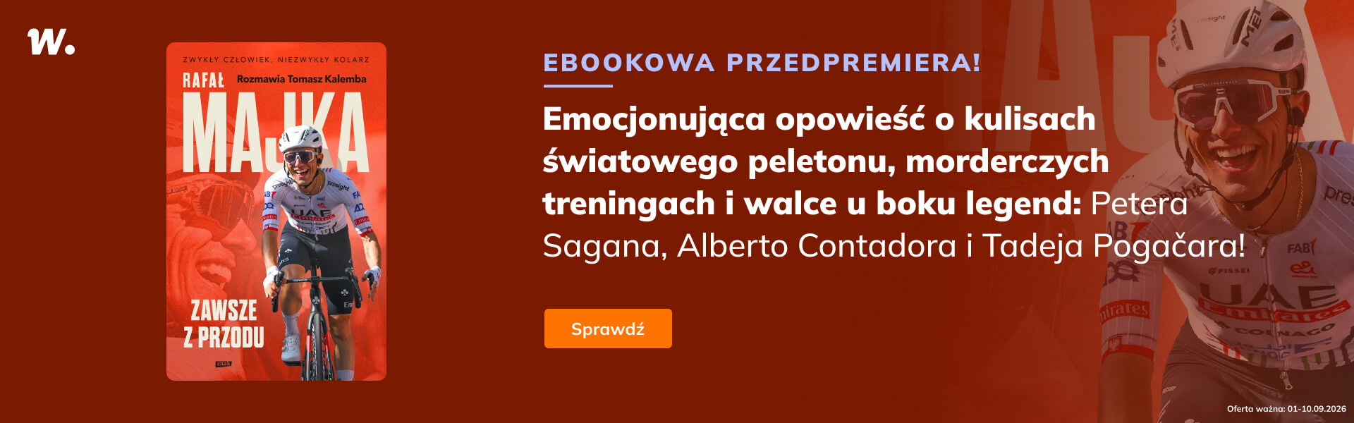 Grafika prowadzi do promocji: Rafał Majka. Zawsze z przodu. Rozmawia Tomasz Kalemba - przedpremiera