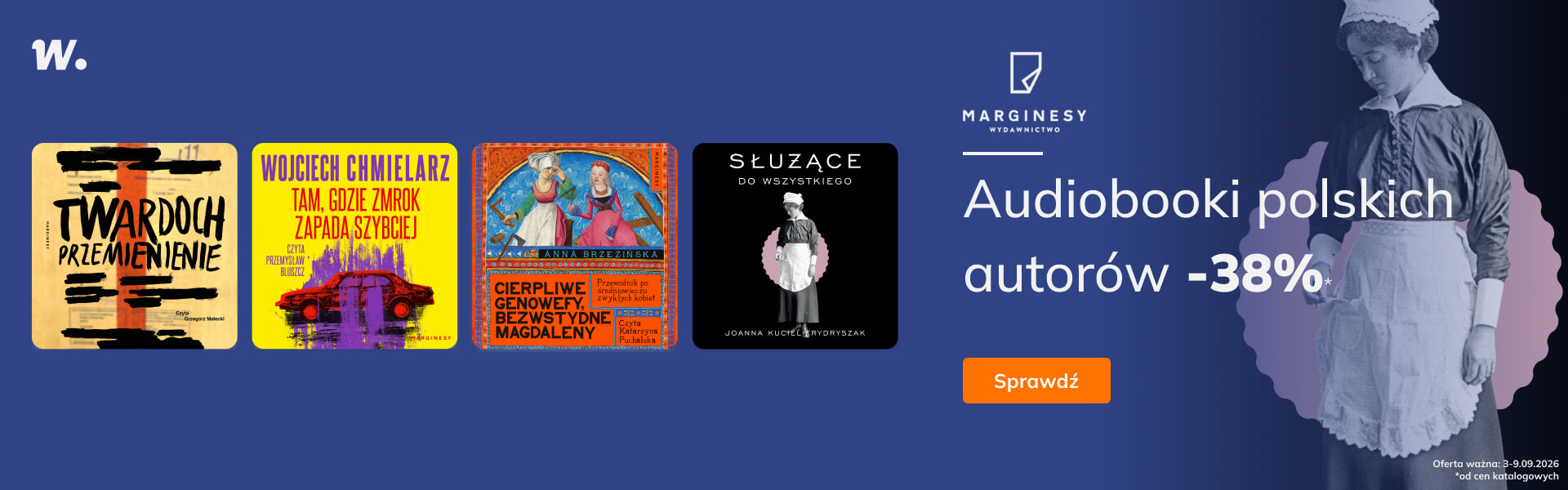 Grafika prowadzi do promocji: Marginesy. Audiobooki polskich autorów -38%*