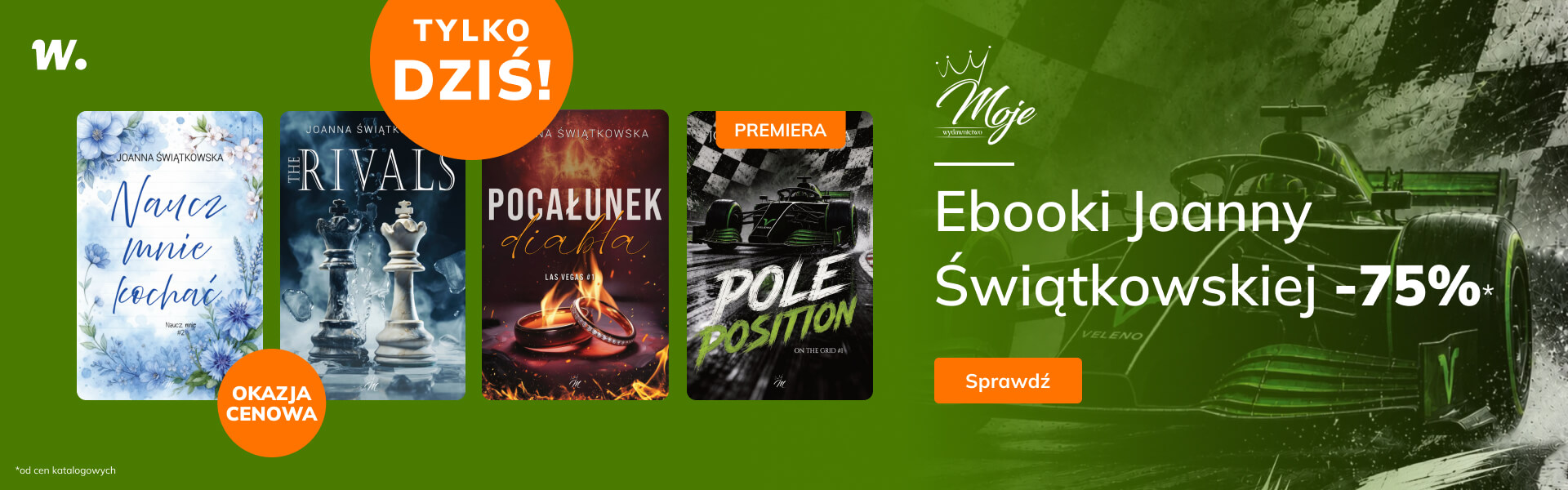 Grafika prowadzi do promocji: Tylko dziś: ebooki Joanny Świątkowskiej -75%
