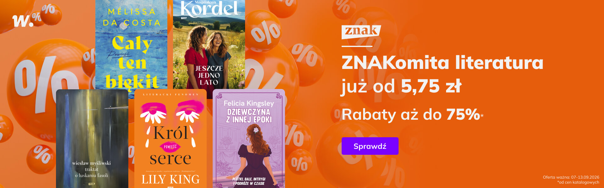 Grafika prowadzi do promocji: ZNAKomita literatura już od 5,75 zł
