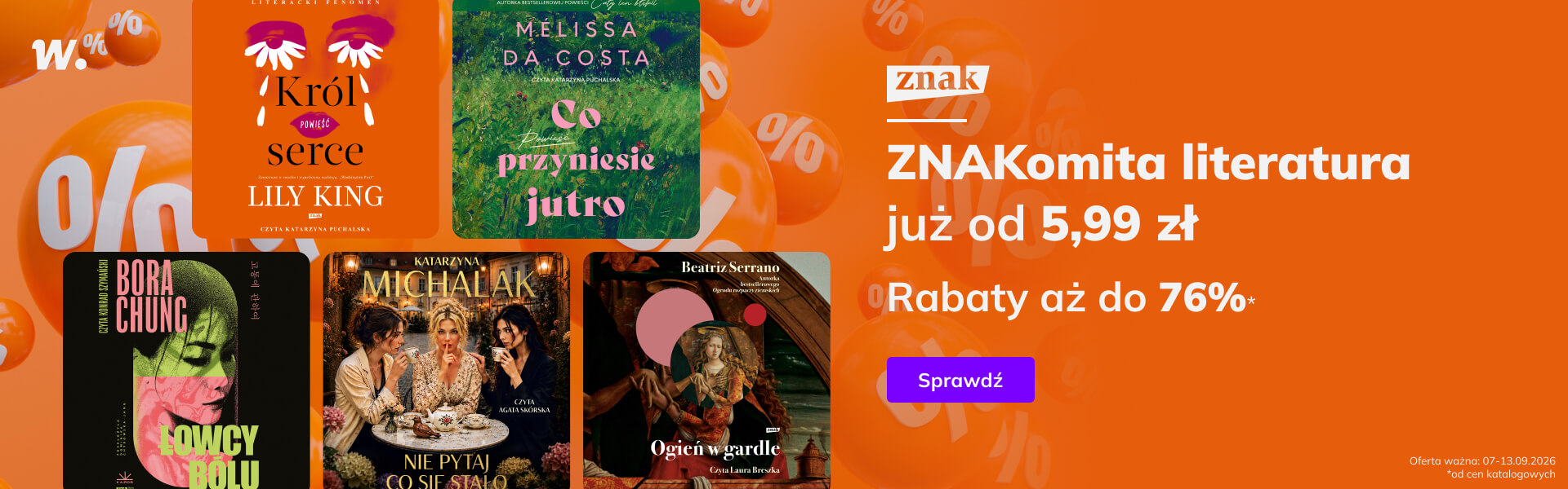 Grafika prowadzi do promocji: ZNAKomita literatura już od 5,99 zł