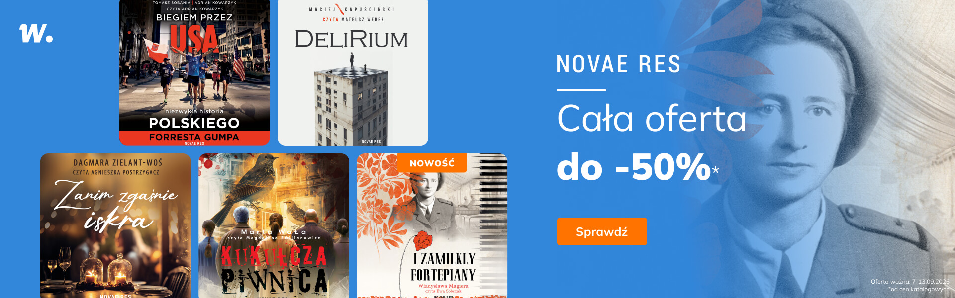 Grafika prowadzi do promocji: Novae Res. Audiobooki do -50%!