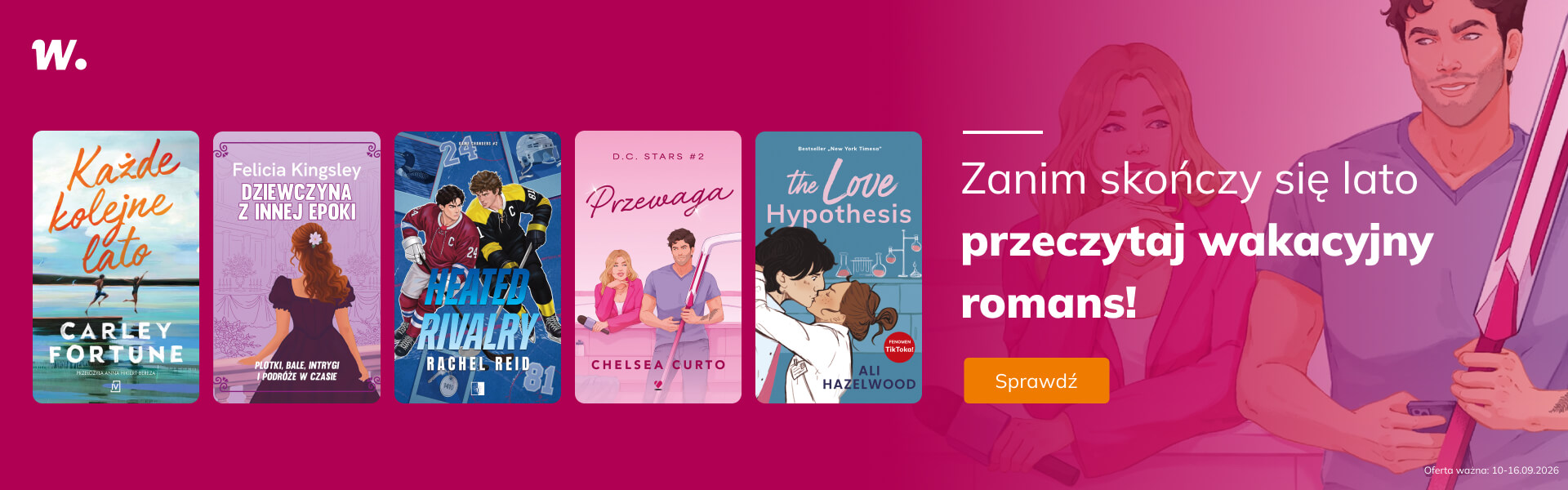 Grafika prowadzi do promocji: Romans na koniec lata