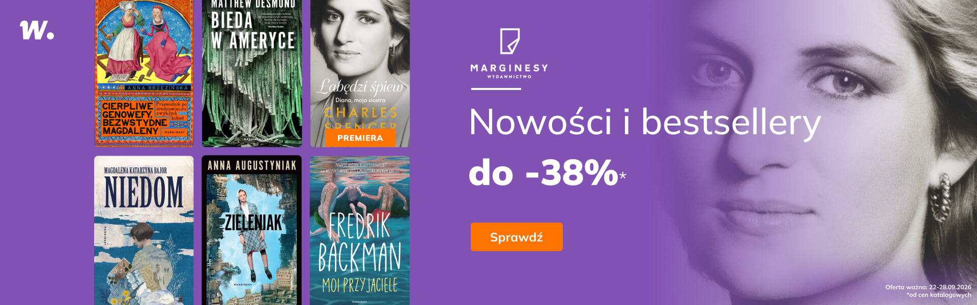 Grafika prowadzi do promocji: Wydawnictwo Marginesy: nowości i bestsellery do -38%