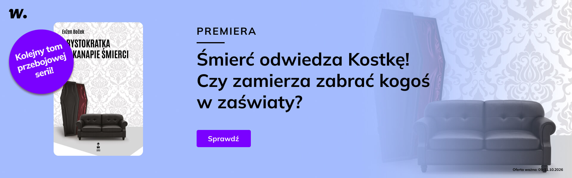 Grafika prowadzi do promocji: Arystokratka na kanapie śmierci - premiera