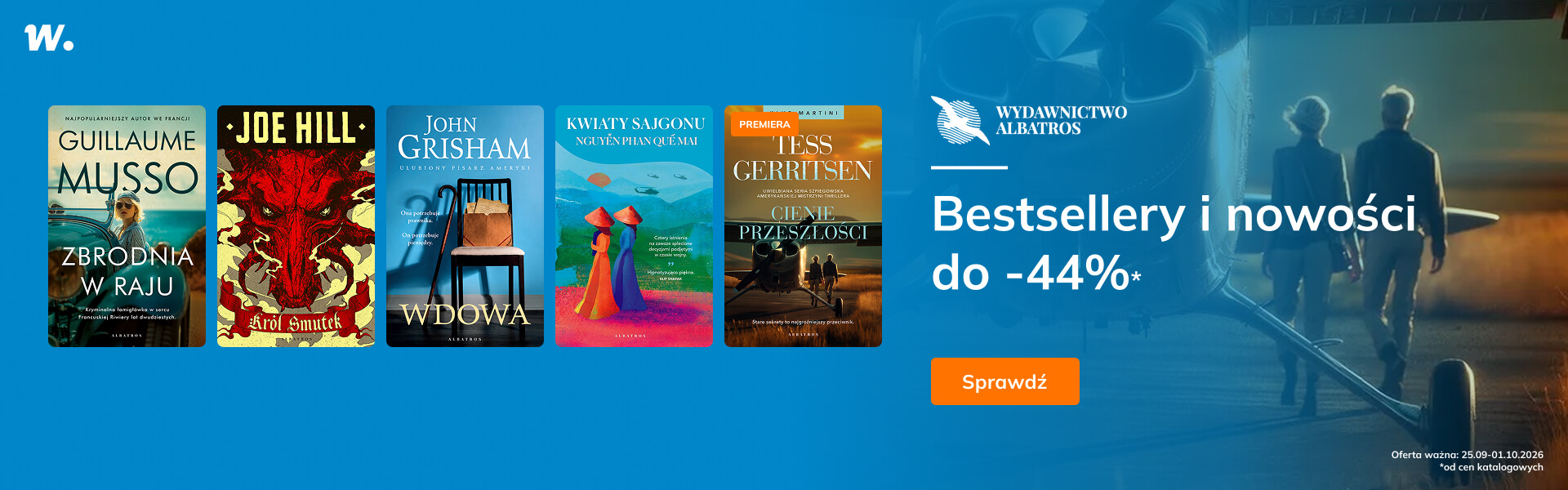 Grafika prowadzi do promocji: Wydawnictwo Albatros: bestsellery i nowości do -44%