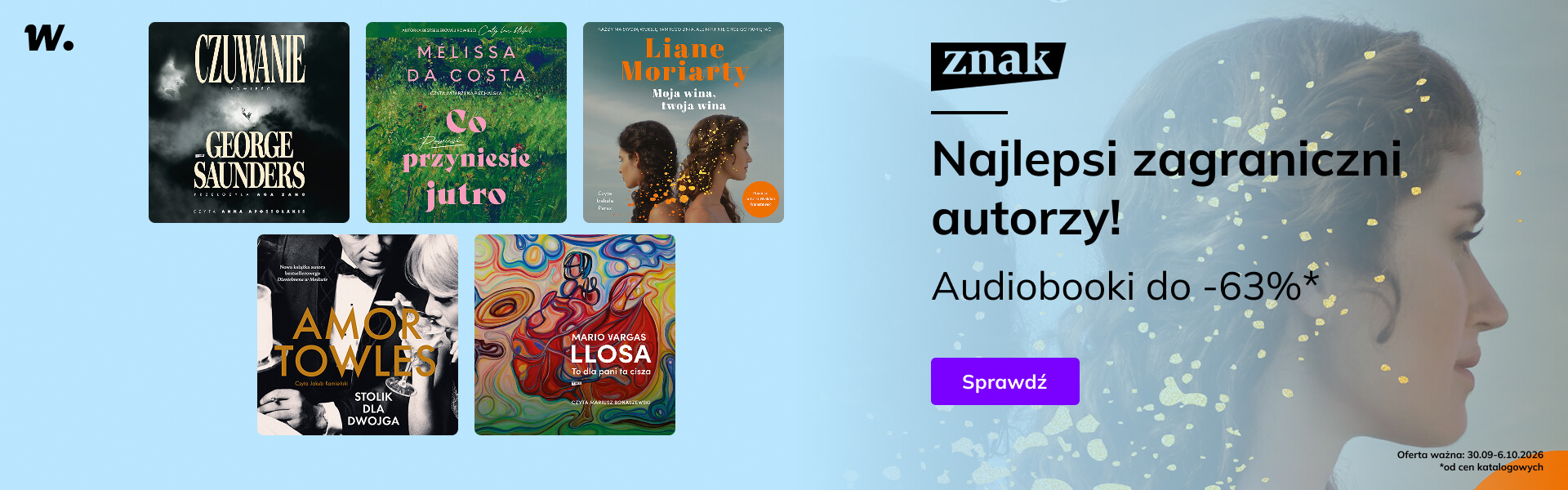 Grafika prowadzi do promocji: Znak. Audiobooki zagranicznych autorów do -63%