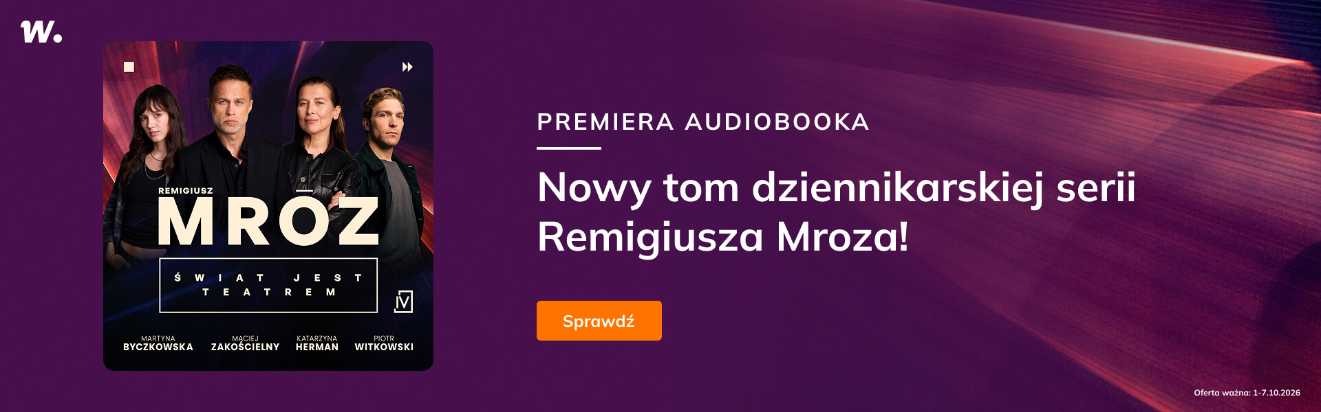 Grafika prowadzi do promocji: Premiera "Świat jest teatrem"