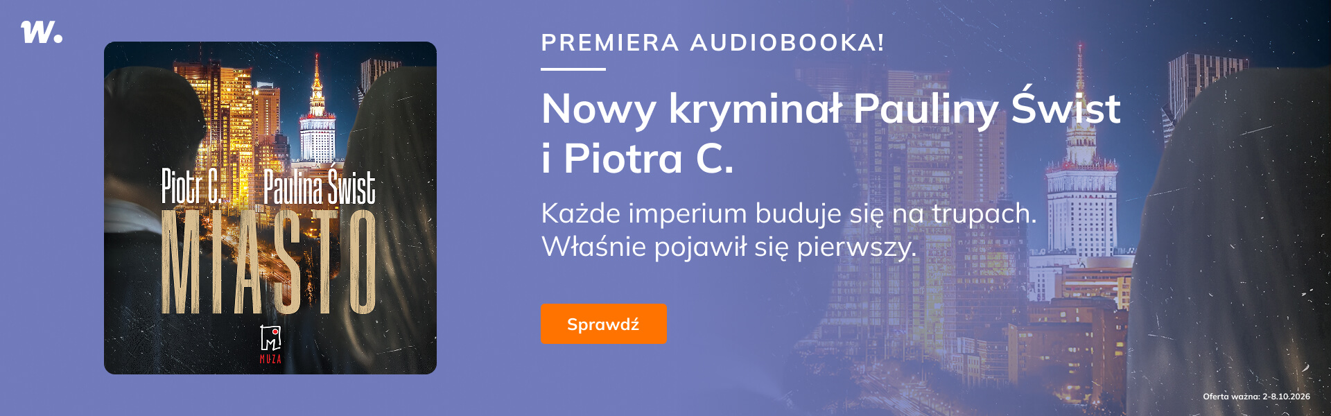 Grafika prowadzi do promocji: Premiera audiobooka "Miasto"