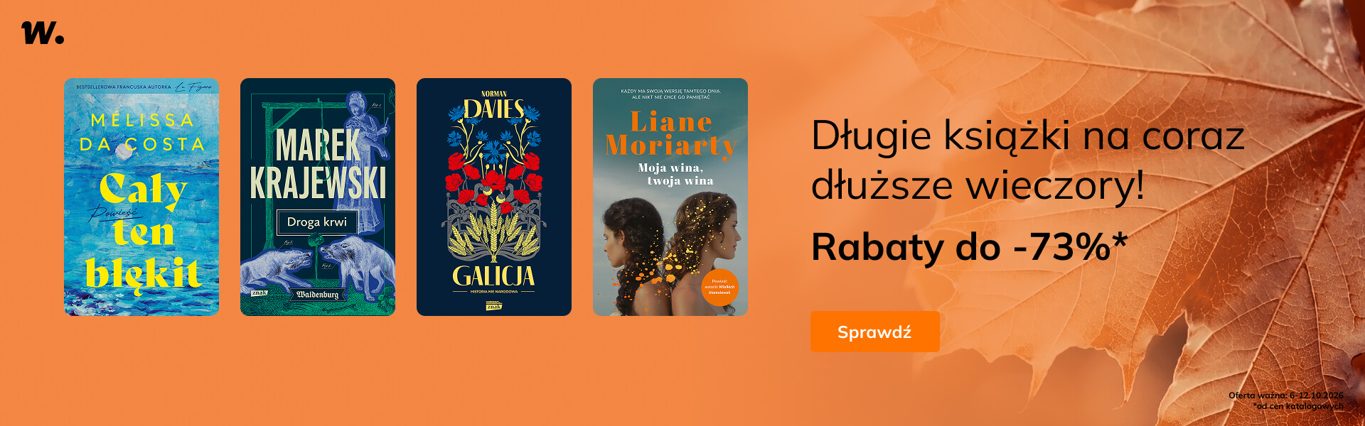 Grafika prowadzi do promocji: Długie książki na coraz dłuższe wieczory