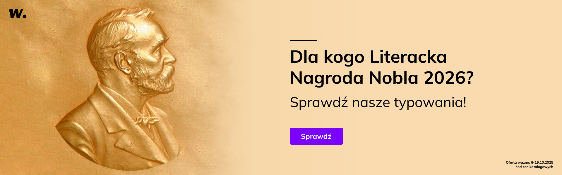 Grafika prowadzi do promocji: Dla kogo Literacka Nagroda Nobla 2026?