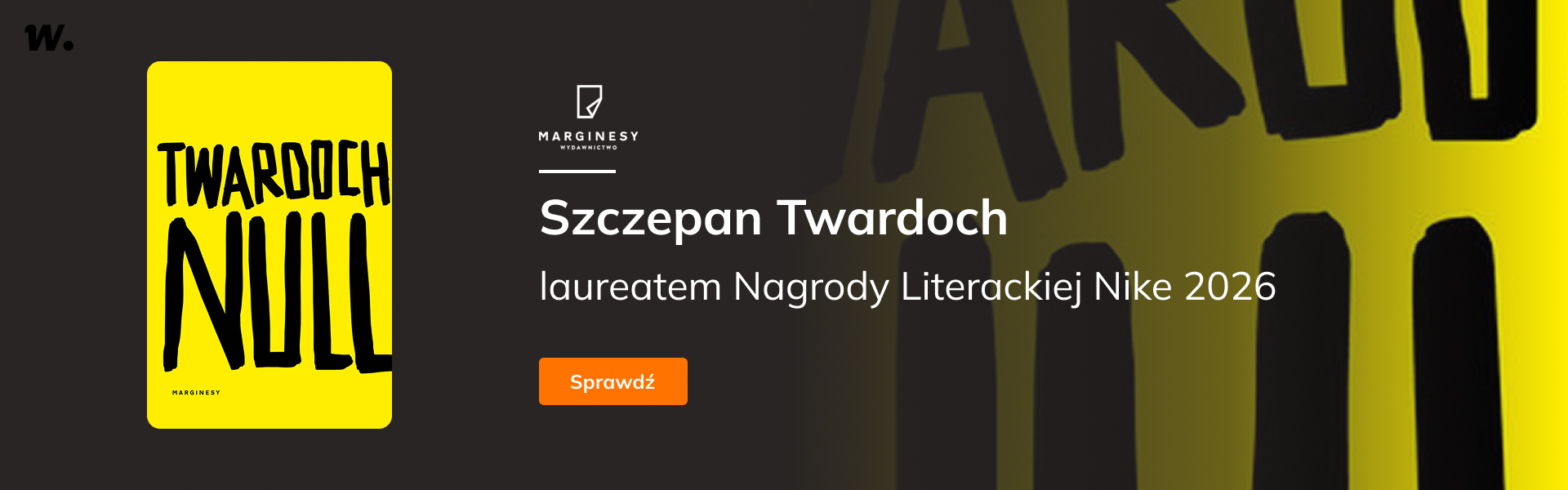 Grafika prowadzi do promocji: Szczepan Twardoch laureatem nagrody Nike 2026