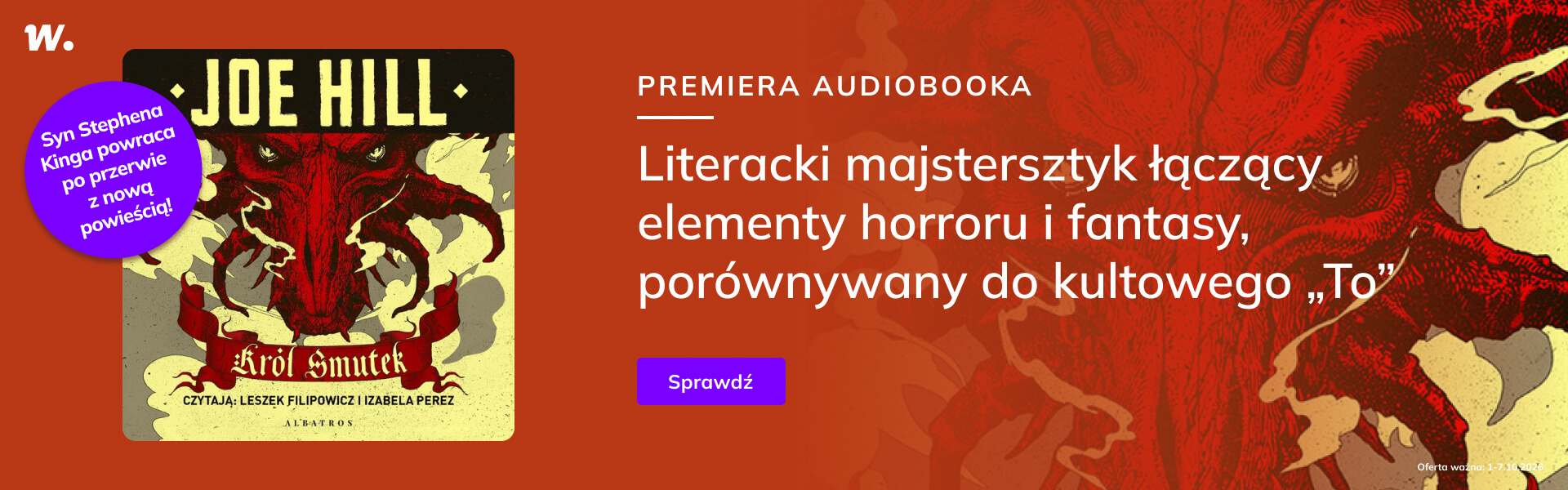 Grafika prowadzi do promocji: Premiera "Król smutek"