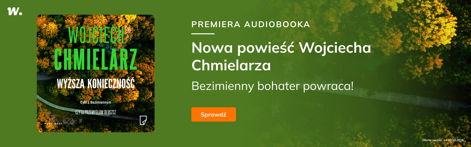 Grafika prowadzi do promocji: Premiera audiobooka "Wyższa konieczność"