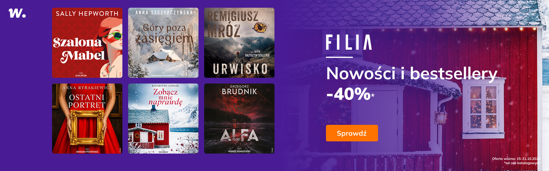 Grafika prowadzi do promocji: Filia. Nowości i bestsellery do -40%!
