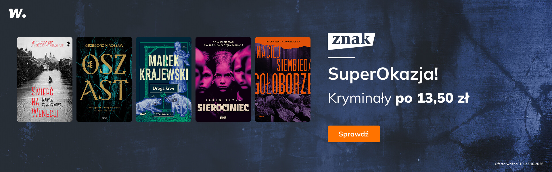Grafika prowadzi do promocji: Kryminały po 13,50 zł