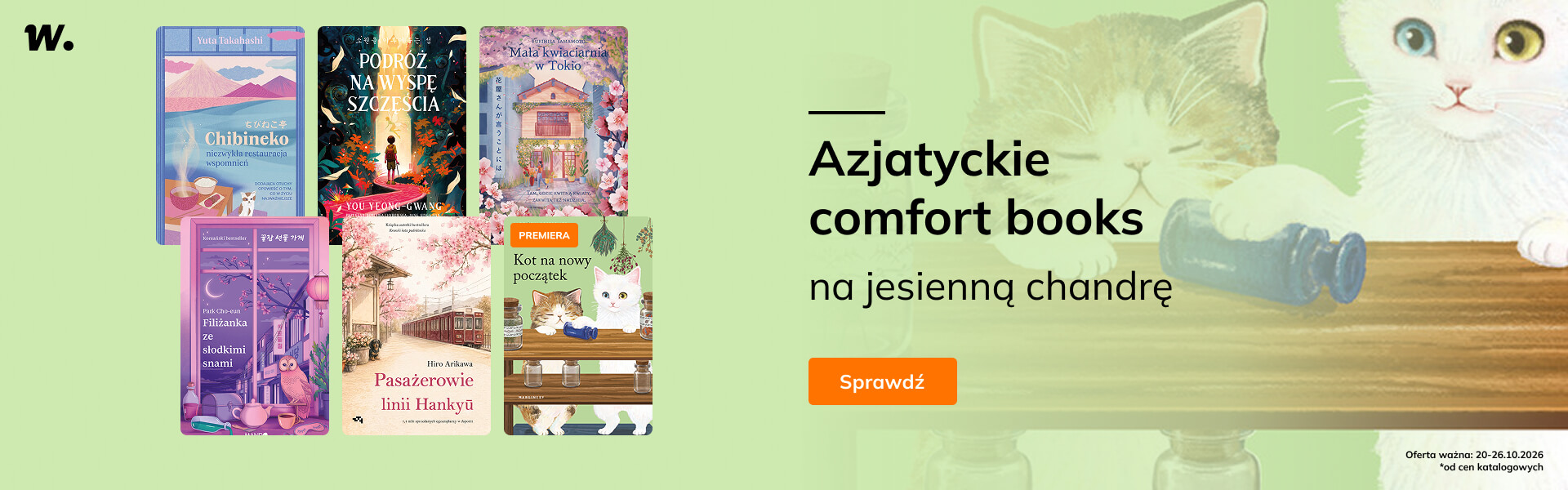 Grafika prowadzi do promocji: Azjatyckie comfort books na jesienną chandrę
