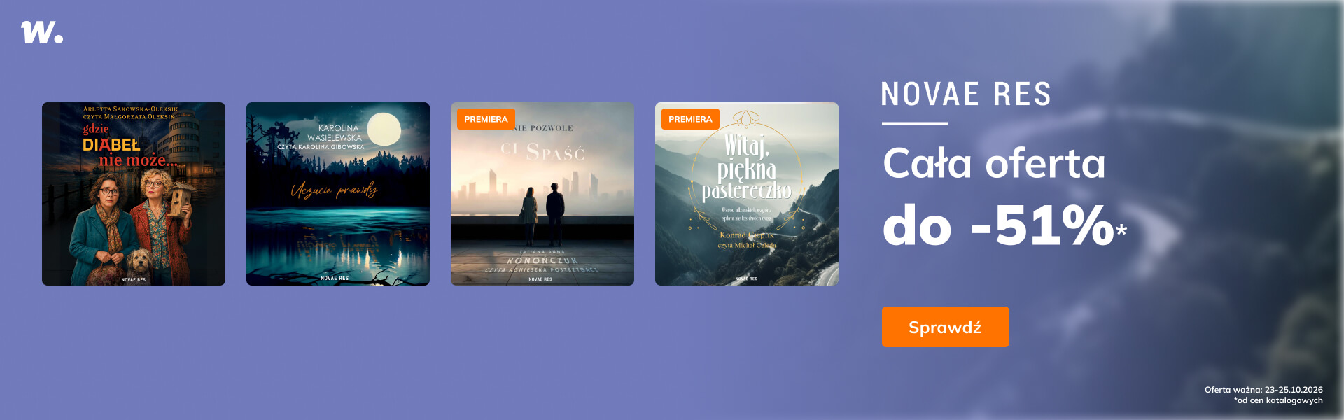 Grafika prowadzi do promocji: Novae Res. Cała oferta do -51%!