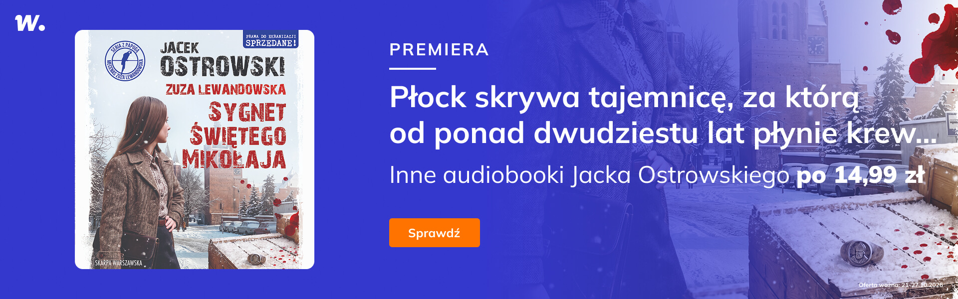Grafika prowadzi do promocji: Audiobooki Jacka Ostrowskiego od 14,99 zł