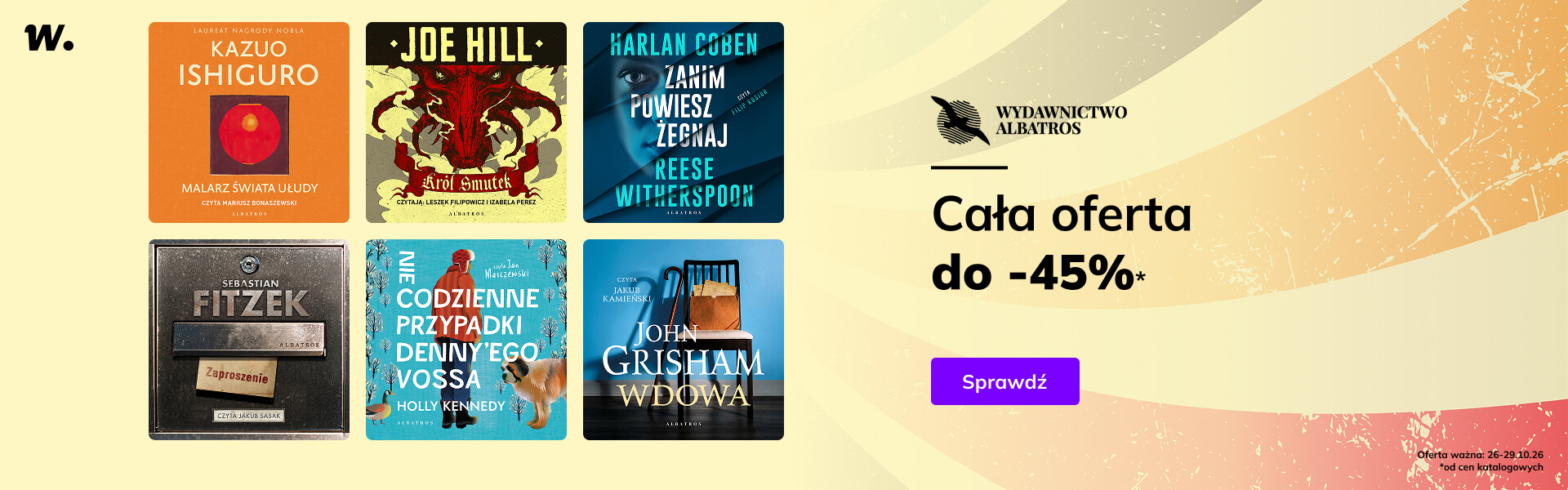 Grafika prowadzi do promocji: Albatros. Cała oferta do -45%