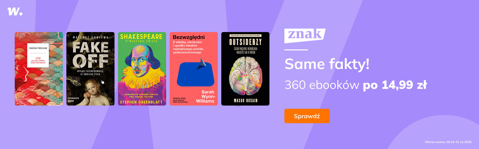 Grafika prowadzi do promocji: Literatura faktu od Znaku po 14,99 zł