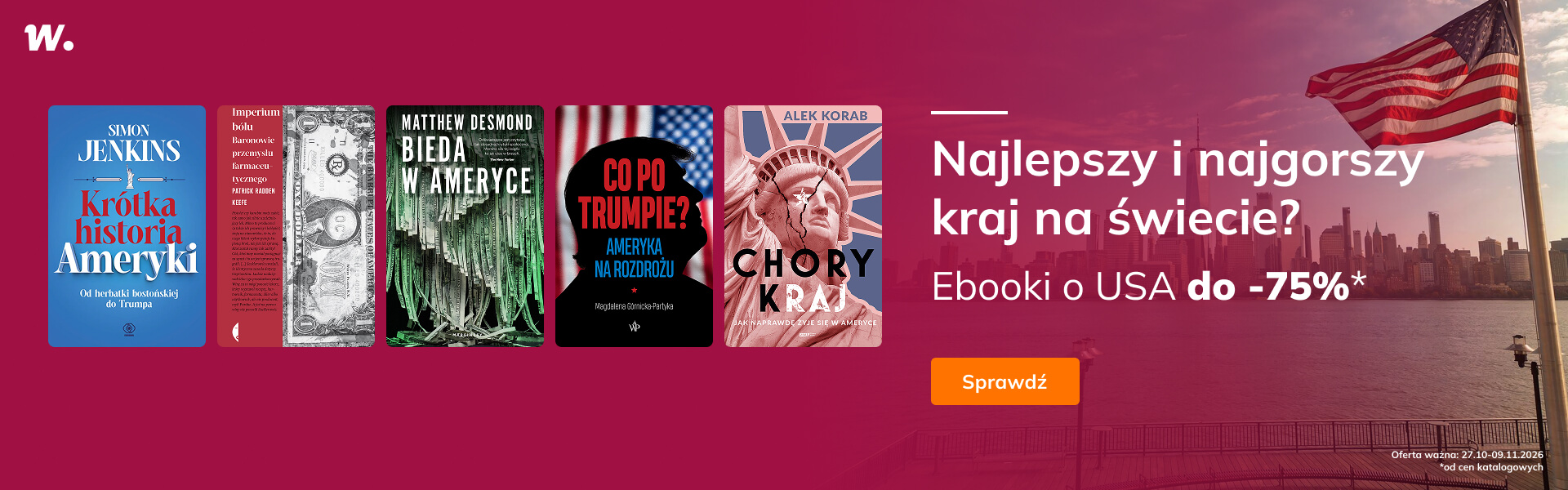 Grafika prowadzi do promocji: Ebooki o USA do -75%