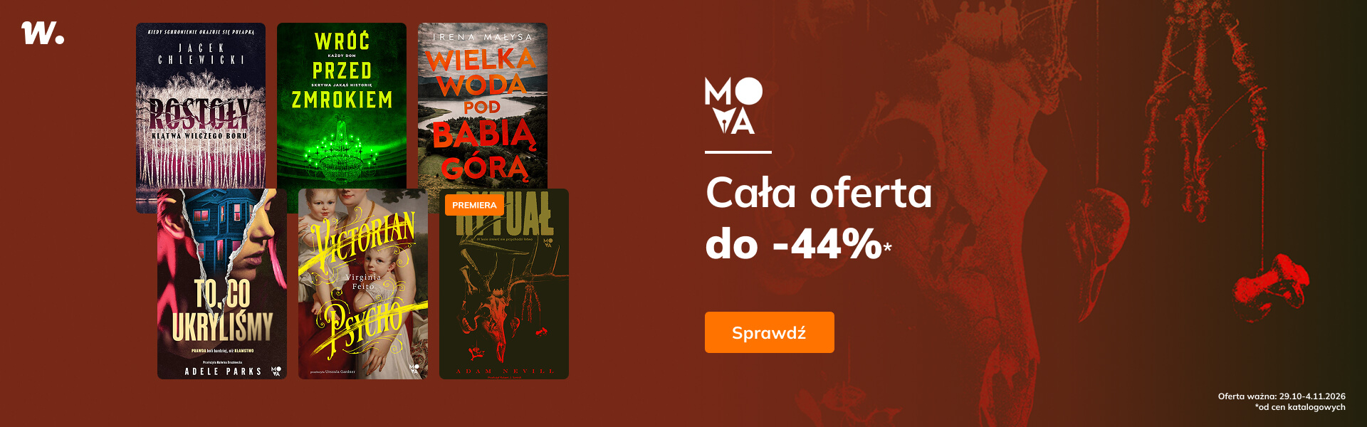 Grafika prowadzi do promocji: Wydawnictwo Mova - nowości i bestsellery do -44%