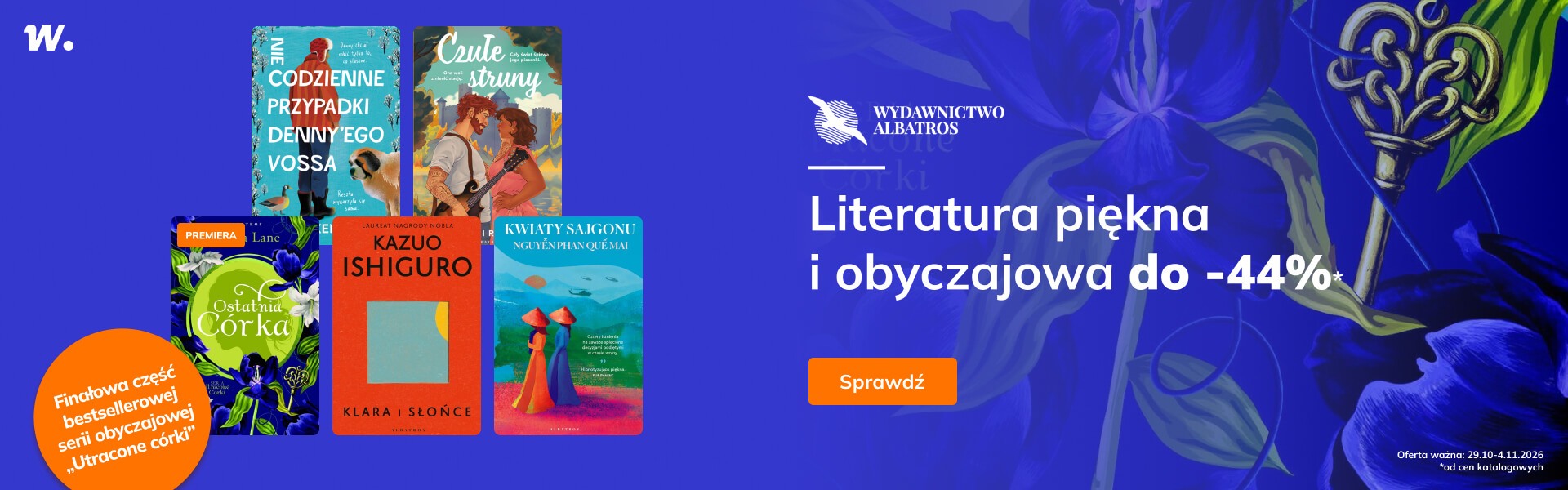 Grafika prowadzi do promocji: Wydawnictwo Albatros: literatura piękna i obyczajowa do -44%