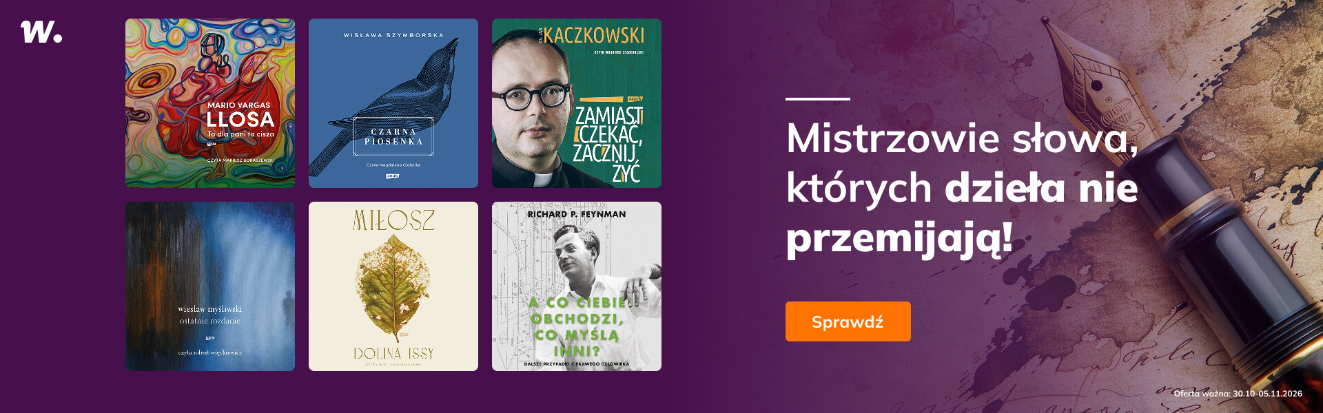 Grafika prowadzi do promocji: Audiobooki mistrzów słowa, których dzieła nie przemijają!