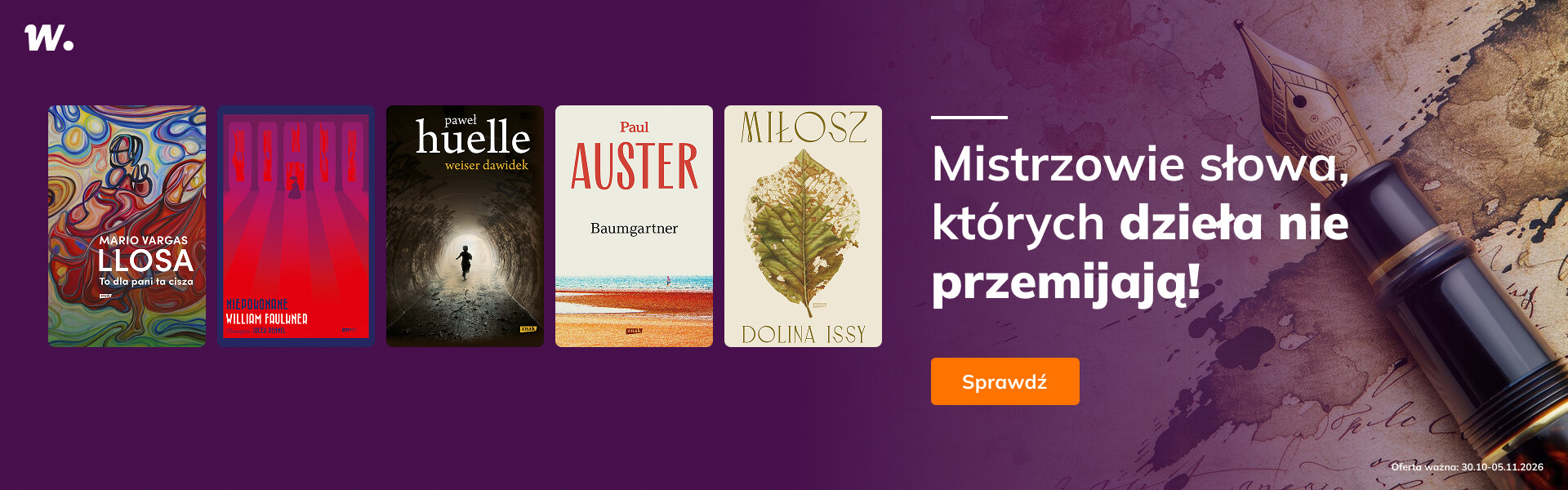 Grafika prowadzi do promocji: Mistrzowie słowa, których dzieła nie przemijają!