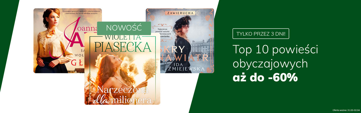 Grafika prowadzi do promocji: TOP 10 powieści obyczajowych do -60%